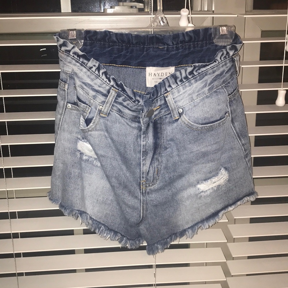 Women’s blue jean shorts